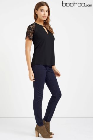 Boohoo Lace Top